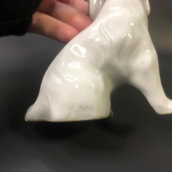 vintage spaniel made in japan figurine black and white spotted as is 3.5 inches - Picture 8 of 11